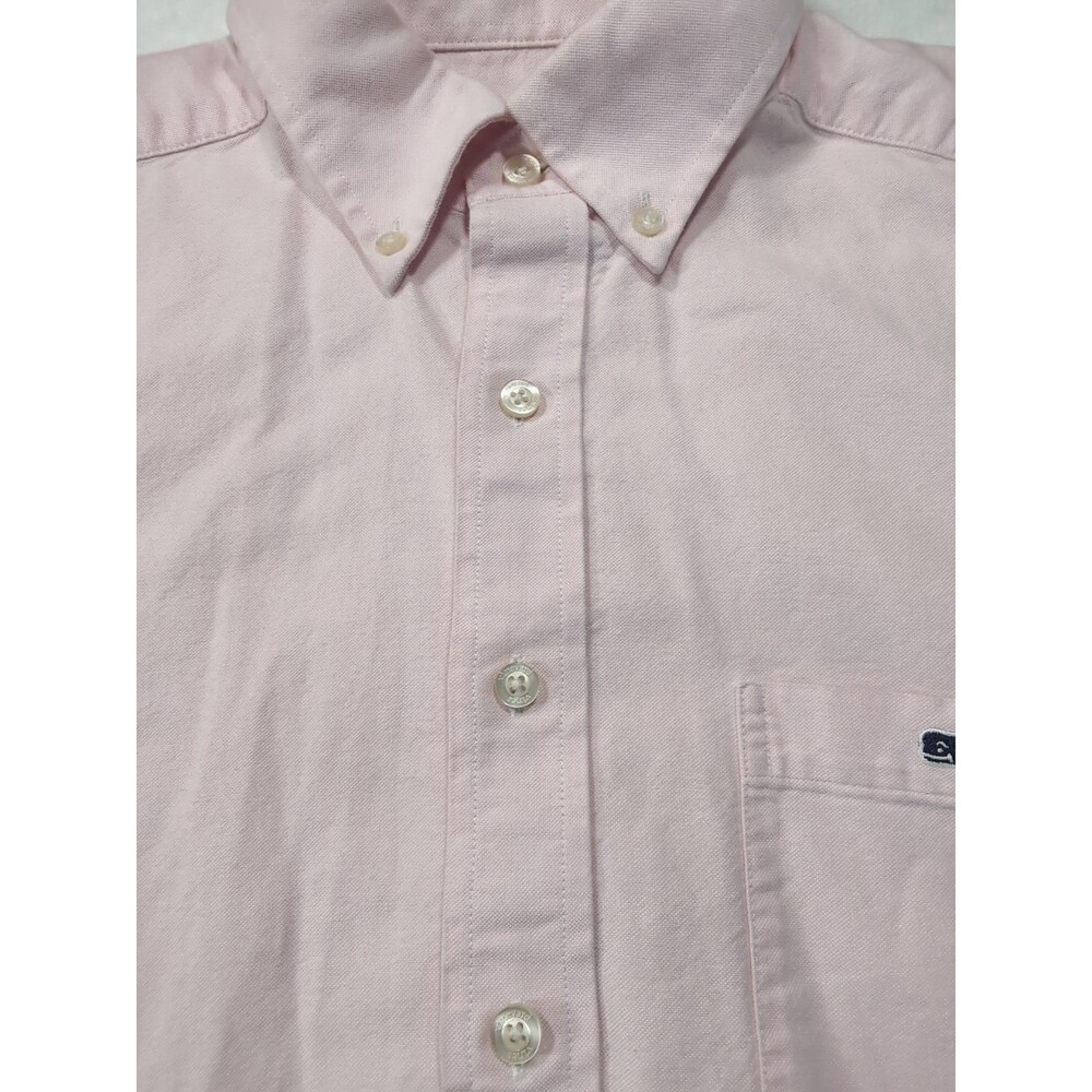 Vineyard Vines by Shep & Ian Shirt Mens Pink Medium Slim Fit Tucker Button Front - Picture 9 of 16
